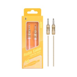 MTK NYLON AUDIO CABLE AU108 NA PAINTED METAL CONNECTOR M/M 3.5MM ORANGE MTK NYLON AUDIO CABLE AU108 NA PAINTED METAL CONNECTOR M/M 3.5MM ORANGE